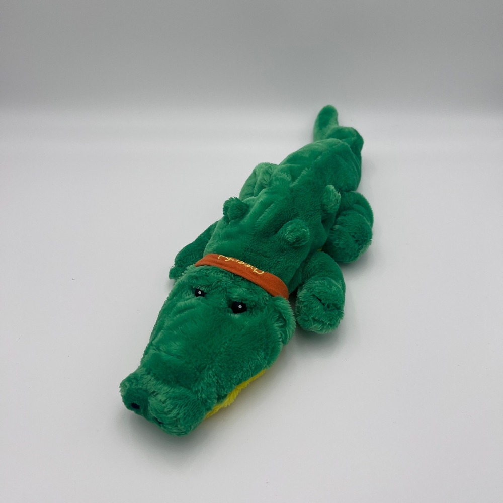 Cheerful Green Alligator Plush Stuffed Animal 12 Inch Soft Reptile Toy